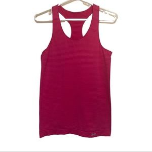 3/$30 Under Armour pink racerback striped tank top